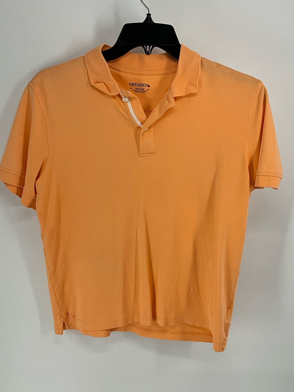UNTUCKit Men’s Peach-Orange Polo M